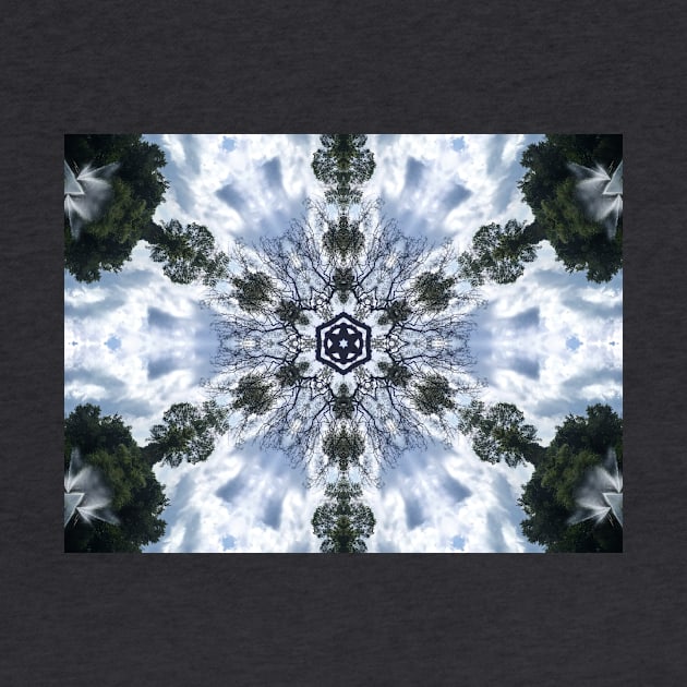 Organic Trees and Cloud Textile Pattern Edit by Zen Goat 